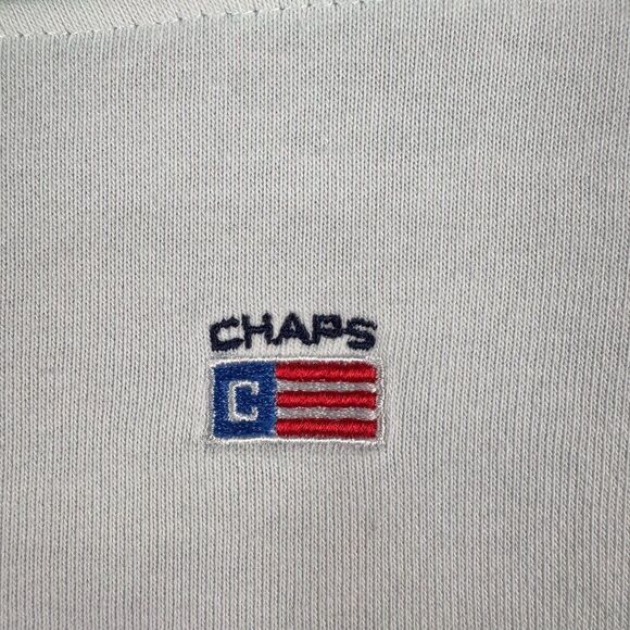 Chaps Sweater Mens 2XL Blue White Preppy Outdoor Fishing Camping Hiking‎ 1/4 Zip - Picture 3 of 13